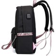 thumbnail image 3 of Middle School Student Backpack, B-t-s College Casual Bag Side Configuration Usb Interface And Headphone Jack. (black 2), 3 of 4
