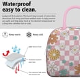 thumbnail image 3 of Lunch Bag Lunch Box for Women Reusable Insulated Lunch Cooler Bags,Large Capacity for Work Travel Picnic,Water-Resistant Multicolored Checkered Retro Lunch Tote Bag Gifts for Woman Mom Pink, 3 of 6