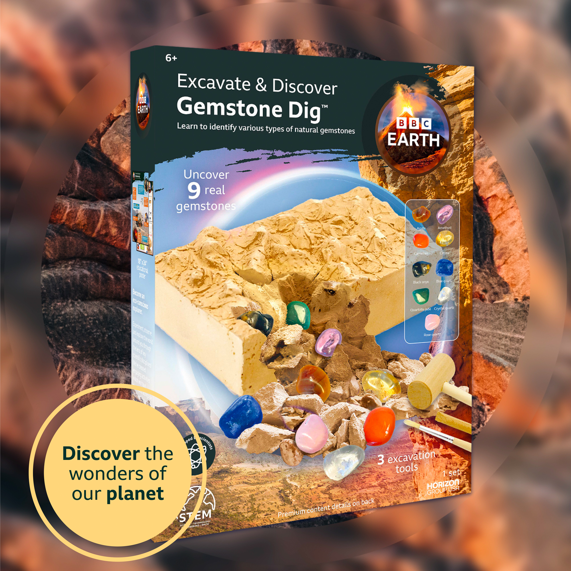 BBC Earth Excavate & Discover Gemstone Dig Kit photo 2