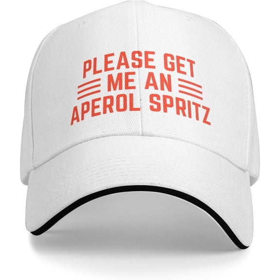 Please Get Me an Aperol Spritz Hat for Men Women Hat for Women Men Baseball Cap Funny Trucker Hat Black