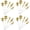 White Handle Gold, variant on 20-Piece 18/10 Stainless Steel Flatware Silverware, Include Knife Fork Spoon Service for 4,Healthy & Eco-Friendly
