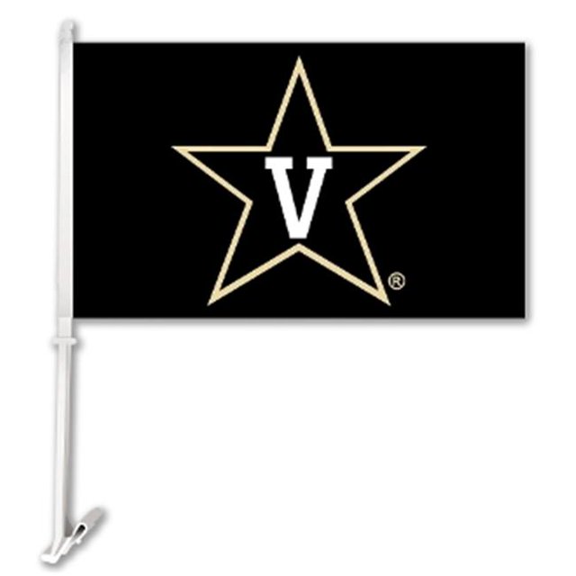 BSI PRODUCTS 97086 Vanderbilt Commodores Car Flag with Wall Brackett