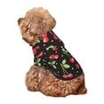 thumbnail image 4 of Bingfone Sweet Red Cherry Dog Clothes Hoodie, Pet Winter Coat,Puppy Sweatshirts for Small Dogs Boy Girl,Suitable for All Breeds-X-Small, 4 of 6