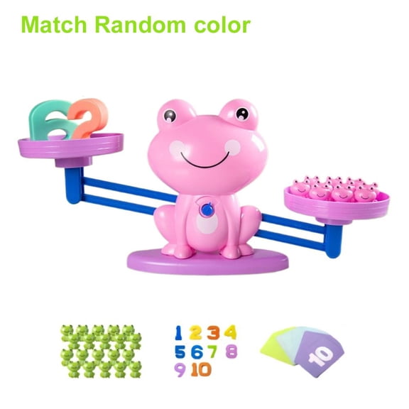 Homeschool Kindergarten Frog Scale Cards Balance Board Game, Cool Math Game, Preschoolers Frog Balance Counting Toys for Boys & Girls Educational Number Toy Fun Childrens Gift Learning Age 3