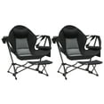 thumbnail image 2 of Chaise Hamac de Camping Noire Confortable avec Inclinaison Réglable et Repose-Pieds, 2 of 8