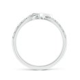 thumbnail image 2 of ANGARA Lab Grown Diamond Criss Cross Heart Promise Ring for Women in 925 Sterling Silver (Size-2.1mm| Color-F-G| Clarity-VS) | Anniversary, Jewelry Gift for Women | Lab-Grown Diamond Ring, 2 of 4