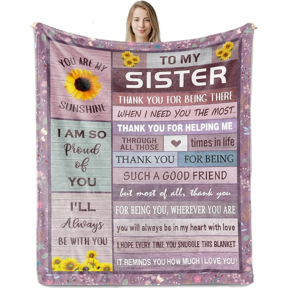 LHSHID Sister Birthday Gift Ideas Sister Gifts from Sister Brother Big Sister Gift Birthday Gifts for Sister Funny Gifts for Sister from Sisters Best to My Sister Gifts Blanket 30"x40"