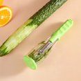 thumbnail image 4 of Pelador multifuncional con almacenamiento incorporado, cuchillas de acero inoxidable, pelador de frutas y verduras, mango ergonómico, utensilio de cocina para pelar, 4 of 8