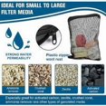 thumbnail image 2 of 10 Pack Aquarium Filter Bags with Plastic Zipper, High Flow Fish Tank Mesh Filter Bags, 1mm Mesh Hole, 2 of 5