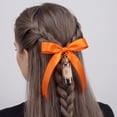 thumbnail image 6 of XIA0LE Halloween Satin Ribbon Black Purple Orange Solid Color Ribbon 0.39in X 7 Yards For Gift Wrapping Bows Crafts Party Decor Diy Supplies, 6 of 7