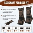 thumbnail image 1 of Justharion 2pcs Nylon Skin-friendly Wide Application Ankle Sleeve Support For All Leg Shapes Copper Ankle Brace L, 1 of 6