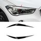 thumbnail image 4 of Front Headlight Eyebrow Trim for BMW X1 F48 Xdrive 15-21 Bright Black, 4 of 5