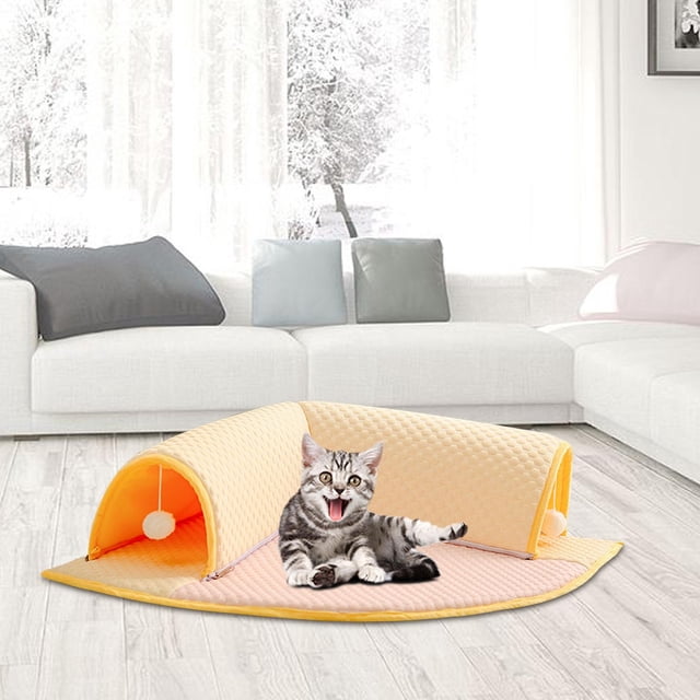Túnel para gatos Yinane juguete interactivo desmontable con bola de interacción