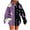 7-Purple, variant on Makaor Cute Womens Hoodies Pullover Halloween Tunic Sweatshirt with Pockets Fleece Long Sleeve Tops Oversized Clothes
