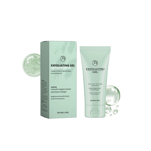 Alvantor Gentle Exfoliating Gel Cleanser Facial Scrub, Hydrating Pore Minimizer for All Skin Types, 1.76 oz