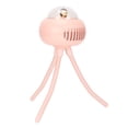 thumbnail image 5 of Ventilador para cochecito de mano, portátil, USB, recargable, 4 velocidades, diseño de trípode silencioso, ventilador de rotación Horizontal de 360 grados para bicicleta, color rosa, 5 of 5