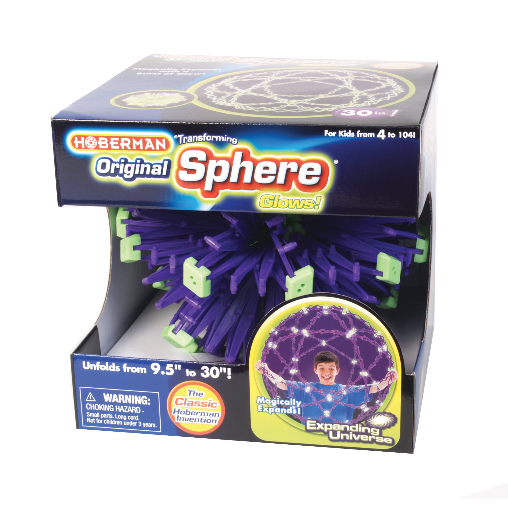 その他 (One Color) - Hoberman Mini Sphere Expanding Universe Glow Toy Hoberman Original Transforming Sphere, Glow - Walmart.com