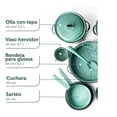 thumbnail image 4 of Batería De Cocina Cinsa  Clasica De Peltre Verde Jade 13 Piezas, 4 of 4