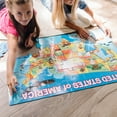 thumbnail image 6 of Melissa & Doug USA Map Giant Cardboard Floor Puzzle (42 Pcs), 6 of 9