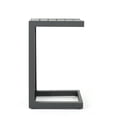 thumbnail image 4 of GZXS Minimalist Aluminum C-Shaped Side Table, Modern Accent End Table for Indoor & Outdoor Use, Easy to Assemble, Gray, 4 of 8