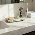 thumbnail image 2 of Calacatta Violet Marble Pedestal Stand Tray, Versatile Organizer for Bathroom Vanity, Makeup Dressing Table, Natural Stone Home Decor, 2 of 10