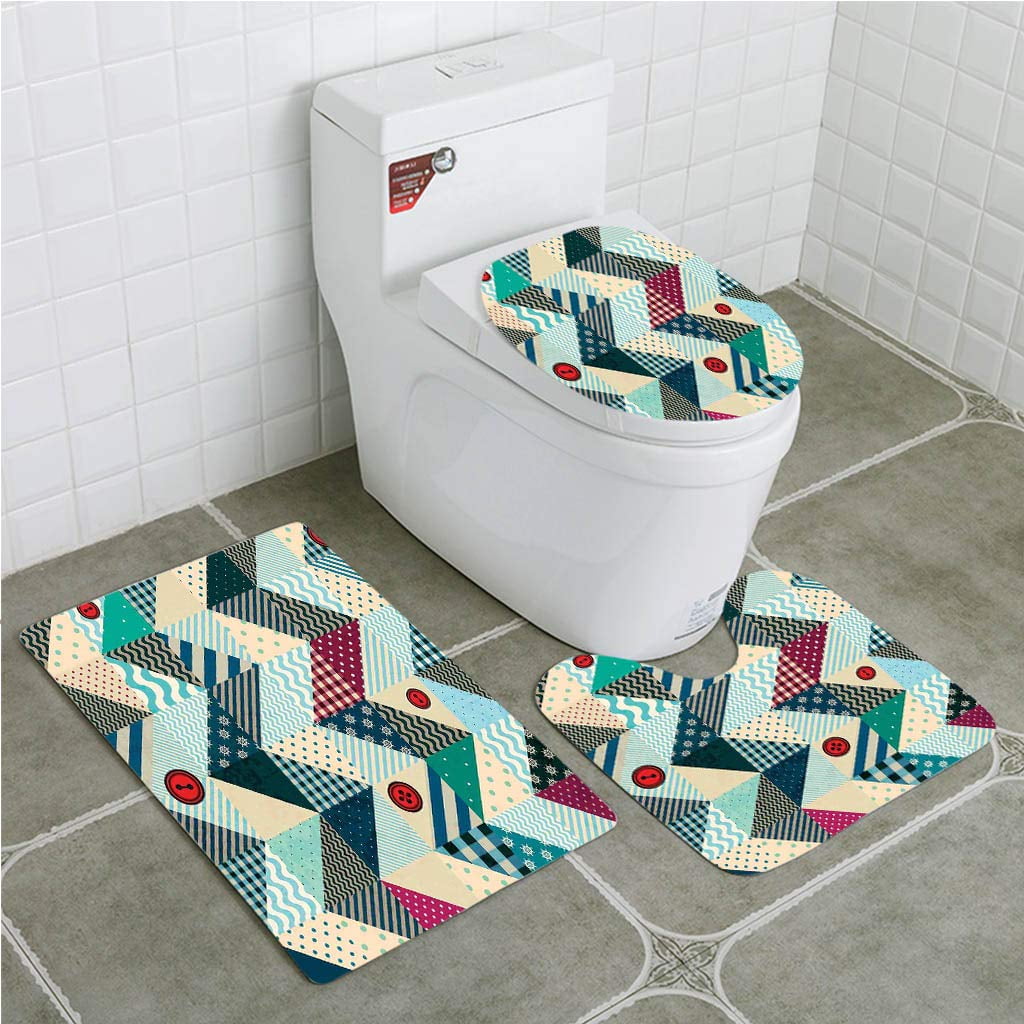 XDDJA Farmhouse Chevron Patchwork Vintage Stylized Line and Retro