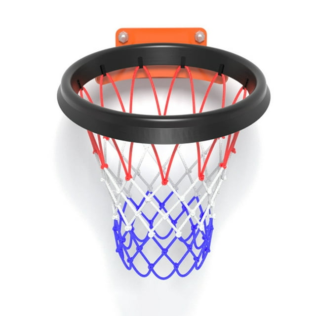 Ruiboury Portable Basketball Net For Indoor And Outdoor Universal Compatibility 5.Portable Basketball Net Orange Colored Net