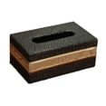thumbnail image 3 of Elegante caja de pañuelos rectangular con tapa para bombeo de papel, ideal para la mesita de noche de un hotel o una oficina. Negro Pequeño, 3 of 9