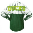 thumbnail image 3 of Women's Green Oregon Ducks Tie-Dye Long Sleeve Jersey T-Shirt, 3 of 3