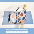 thumbnail image 5 of 2 Pack Flip Folders with Clear PVC Window Binder Pouches 3-Ring Binder Organizer for Office & Home Blue Splashes Artistic Pattern, 5 of 6