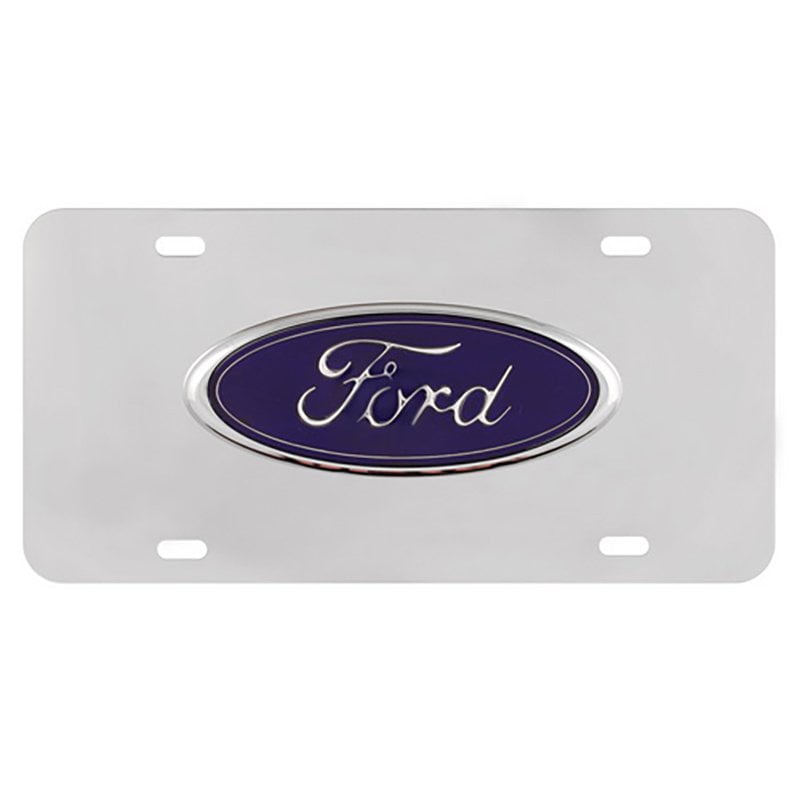 Decorative License Plate Stainless Steel Front Ford License Plates Logo Ss Walmart Com Walmart Com