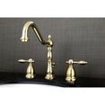 thumbnail image 2 of Kingston Brass KS1992TAL Widespread Lavatory Faucet with Retail Pop-Up PB, 2 of 7