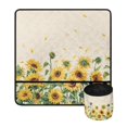 thumbnail image 2 of HELLHERO Sunflower Pattern Sewing Machine Mat to Keep Sewing Accessories Fabric Polyester with Storage Cylinder Protective Mat Storage for Most Sewing Machines, 2 of 5