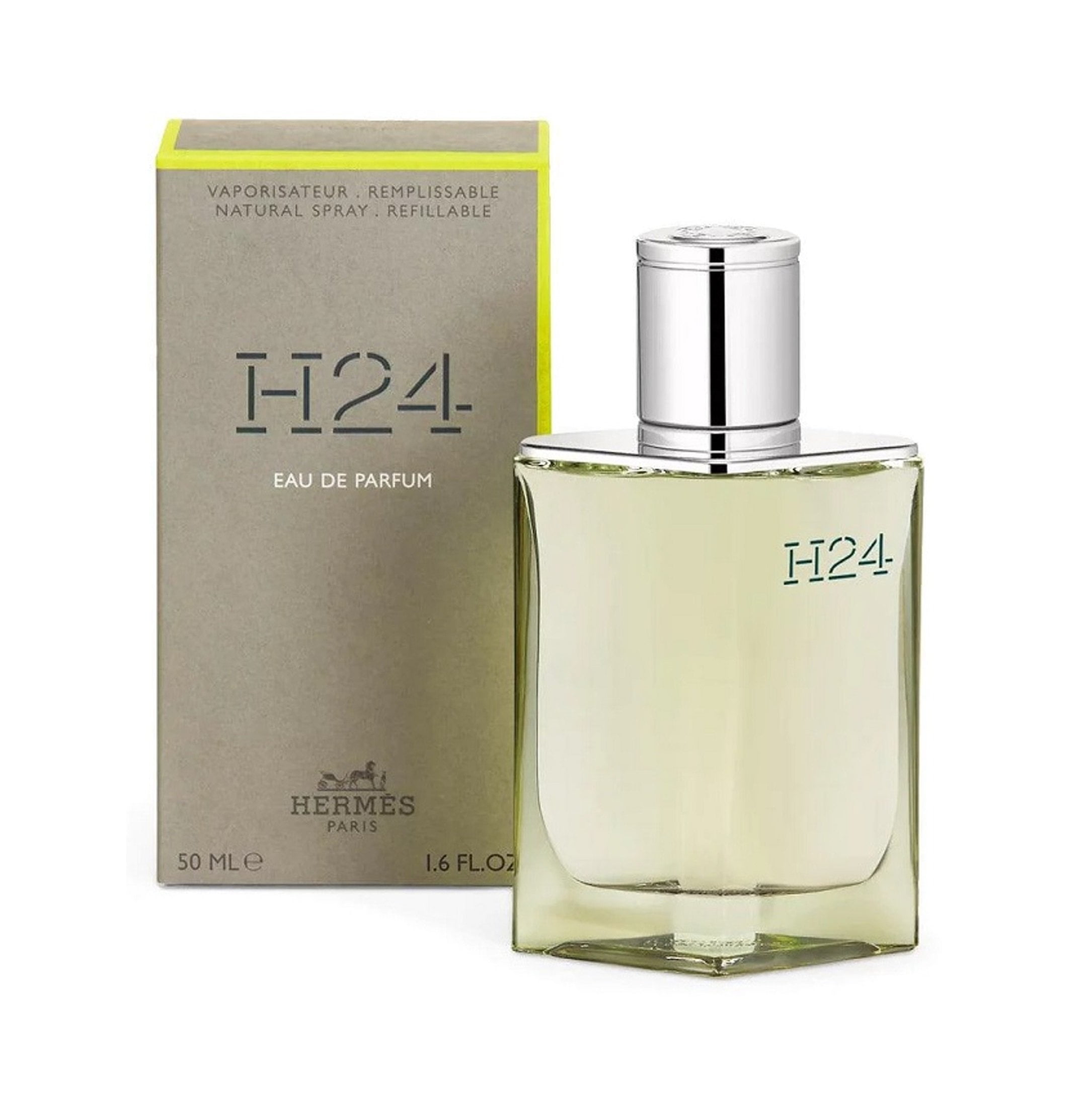 Hermes Men's H24 Eau de Parfum, Woody Fragrance, Clary Sage