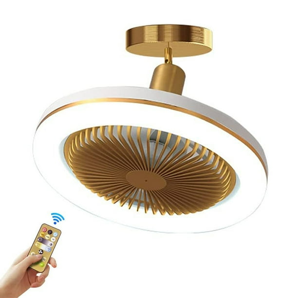 Luz de ventilador de techo con control remoto 360 Head Shaking Viento de 3 velocidades para estudio de dormitorio Hugtrwg Para estrenar