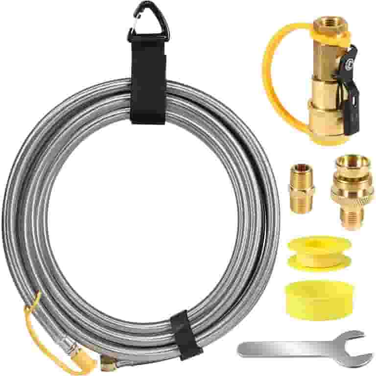 Propane Hose 12FT Propane Quick Connect Hose For RV To Gas Grill
