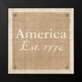 thumbnail image 2 of Allen, Kimberly 15x15 Black Modern Framed Museum Art Print Titled - Americana 3, 2 of 5