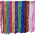 thumbnail image 3 of 4E's Novelty Mardi Gras Beads Bulk 144 Pcs Metallic 12 Colors Party Favors Parade Throws Costumes, 3 of 8