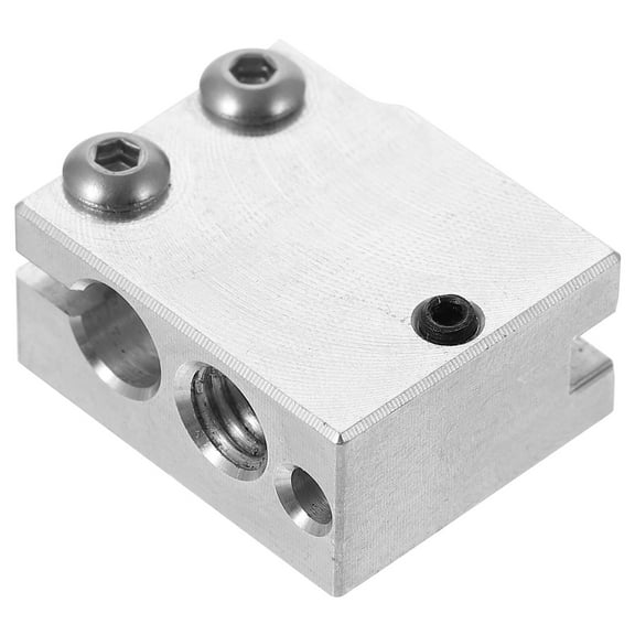 1pc Hot End Heater Block Aluminum Extruder Heating Block for 3D Printer
