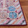 thumbnail image 4 of SAFAVIEH Tucson Einri Traditional Machine Washable Area Rug, 6' x 9', Blue/Red, 4 of 9