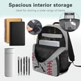 thumbnail image 6 of Binienty Breaking Baseball Backpack for Boys 8-12 Large Capacity Kids 17 Inch Backpack with Front Pockets Lightweight School Bag Students Back to School Gifts, 6 of 8