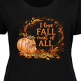 thumbnail image 4 of Inktastic I Love Fall Most of All Colorful Autumn Leaves Women's Plus Size T-Shirt, 4 of 5
