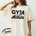 thumbnail image 4 of NTKHub Gym and Jesus T-Shirt – Faith-Based Workout Graphic Tee, Religious Fitness Shirt for Men and Women, Christian Gym Gift Idea Full Size S-4XL, 4 of 7