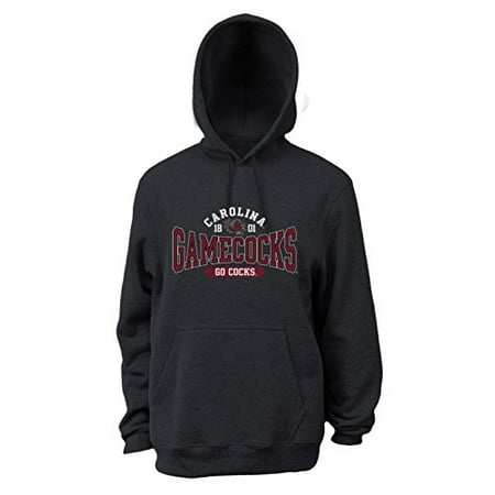 University South Carolina Gamecock Logo NCAA South Carolina Fighting Gamecocks Men's Pro Weight Basic College Logo Fleece Hoodie, XX-Large ()