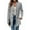 Grey, variant on Women'S Stand Collar Blazer Jacket Casual Long Sleeve Double Breasted Elegant Business Office Blazer Grey XL