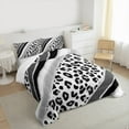 thumbnail image 3 of Homewish Cheetah Print 2pcs Bedding Comforter Set for Boys Girls,Animal Print Twin Comforter Sets,Bling Glitter Stripes Breathable Bedding Set,Super Cozy Room Decor, 3 of 8