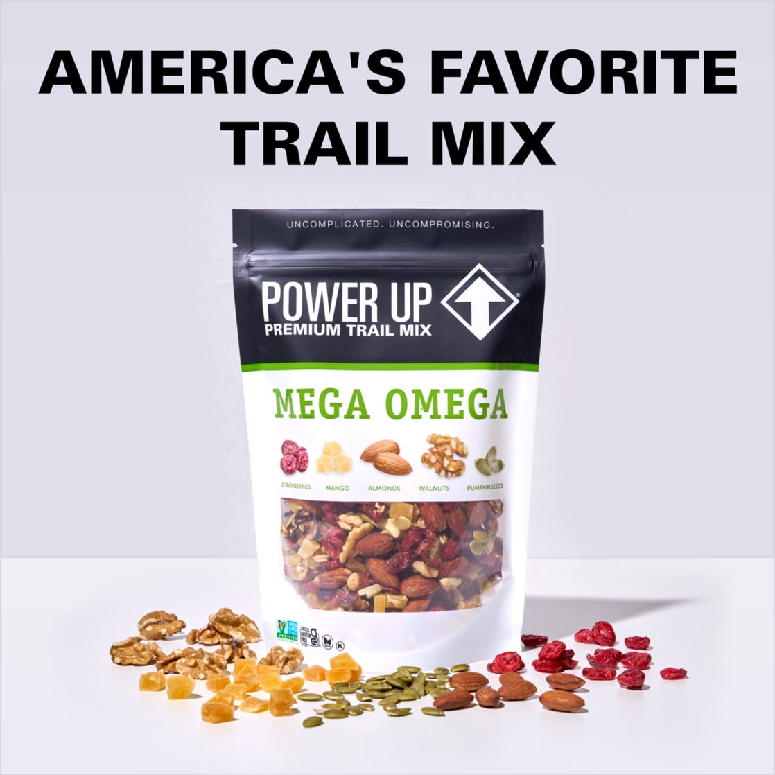 Power Up Trail Mix Mega Omega 14oz, Gluten Free, Vegan, Non-GMO