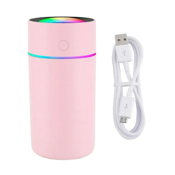 Humidificador de aire Difusor de luz de color silencioso Portátil de bolsillo Temporizador automático Mist Maker, Rosa tholdsy HA002359-03B