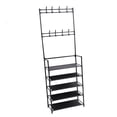 thumbnail image 1 of Perchero De 5 Niveles Para Abrigos, Perchero De Entrada Con Ganchos, Organizador De Zapatos De Abrigo De Espacio Amplio A Prueba De Polvo De Metal Para Dormitorio De Entrada, 1 of 7