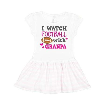 

Inktastic I Watch Football with My Granpa Gift Toddler Girl Dress